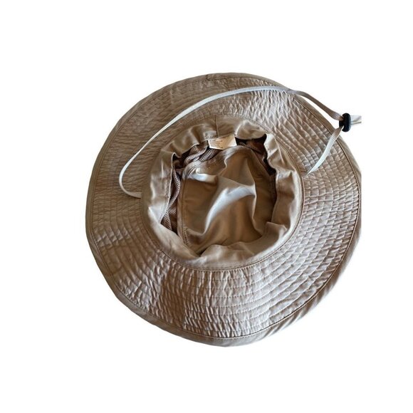 Unbranded Tan Microfiber Safari Boonie Vented Sun Hat Adjustable - Picture 4 of 6